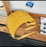 Trendy Women's Soft Cloth Shoulder Bag Solid Color Student Casual Style Big Handbags Crossbody Bags for Women Shoulder Hobos Bag