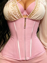 Women's Waist Cincher Triple-Button Zipper Design Long-Lasting Visible Waist Effect Fashion Accessory