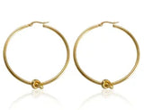 Luxury Shiny Zircon Hoop Earrings for Women Trendy Golden Stainless Steel Wed Ear Geometric Circle Earring Jewelry Pendientes