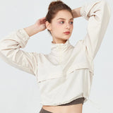 1PC Women's Long-Sleeve Fitted Athletic Jacket for Spring & Fall - Ideal for Running, Gym Workouts & Yoga