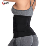 Qtree Waist Trainer Plus Size for Women Sports Girdle Corset Slimming Belly Body Shaper Sweat Trimmer Belt Slimmer Weight Loss