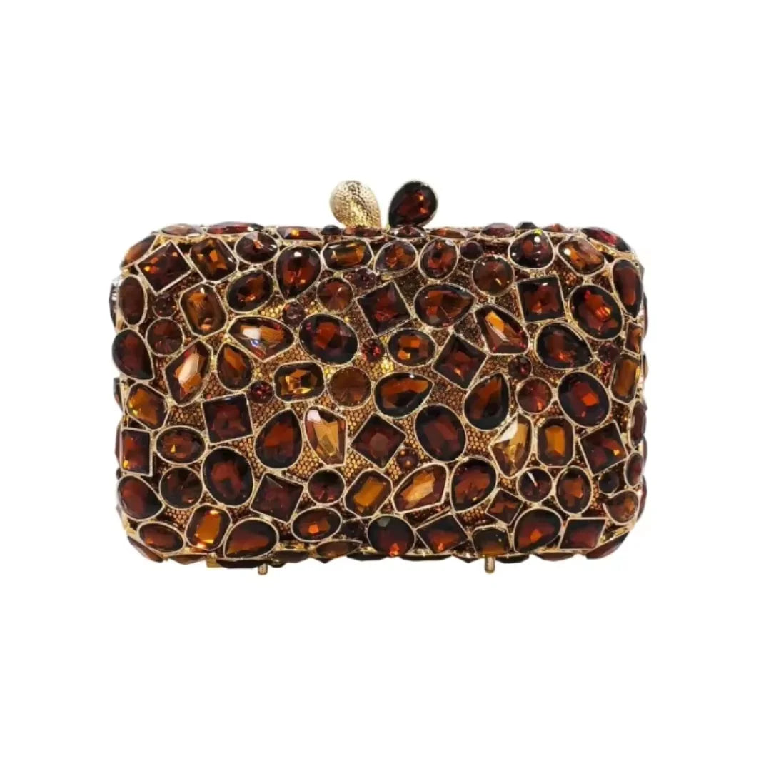 New Rhinestone Clutch Purse Women Elegant Wedding Party Bride Bag Prom Evening Handbag Sparkly Crystal Diamond Birthday Gift