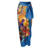 2026 New Sexy Print Retro Swimwear Beach Dress Cover Up Long Skirts Skirt Party Outfits Swimsuit Beachwear