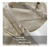 HOMEFISH PU Leather Underarm Bag Solid Color Women Fashion Daily Commuter Shoulder Bag Versatile Mini Handbag for Shopping