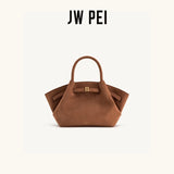 JW PEI Lucia Top-Handle Bag Luxury Designer Crossbody Shoulder Bag for Women Elegant Turn Lock Vegan Leather Messenger Purse