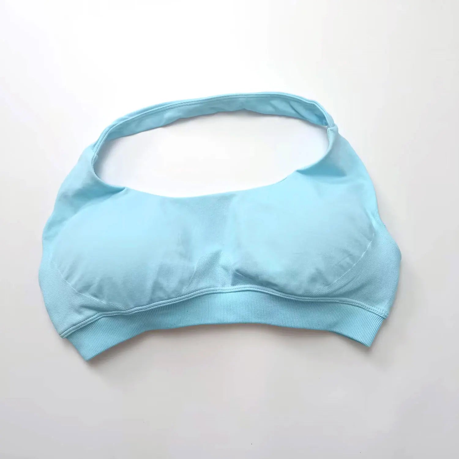 NCLAGEN Impact Sports Bra Women Seamless Halter Top High Support Push-up Open Back Gym wear Fitness Yoga Workout underwear