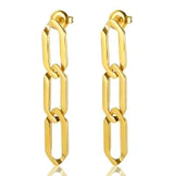 Luxury Shiny Zircon Hoop Earrings for Women Trendy Golden Stainless Steel Wed Ear Geometric Circle Earring Jewelry Pendientes