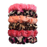 24/50/6pcs Scrunchies Women Velvet accessoires for boutique Cute Leopard High Quality Elastic Headwear Ponytail Hair Tie