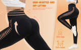 2 Pack Women's High Waisted Sexy Butt Lifting Seamless Solid Color Yoga Leggings Elastic And Breathable Fitness Sports Pants