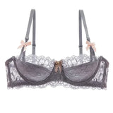 MOYISU French Romantic Lace Comfortable Breathable セクシー Tushy Slim Bra Collection Pure Desire Girls Push Beautiful Underwear SET