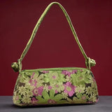 Fashion Shoulder Bag Women Handbag Luxury Embroidered Silk Bag Female Purse Small Cute Cosplay Cheongsam Flower Satin Tote Bag
