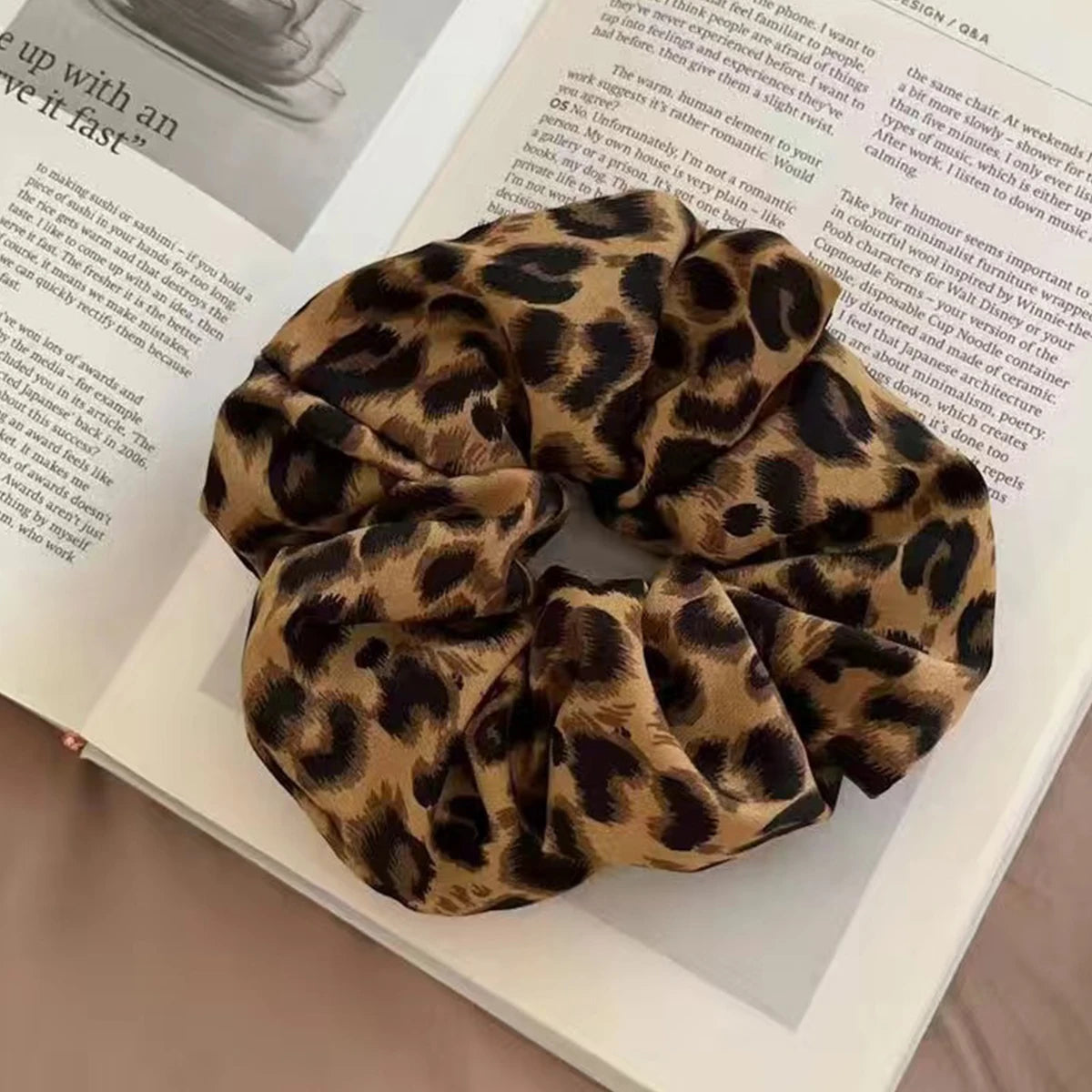 1PC Headband Printed scrunchie Headband High Elasticity Elastic headband ponytail holder elegant female hair accessories