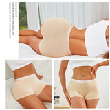 3Pcs Women's Panties Cotton Seamless Sports Boxers Underwear Female Solid Color Briefs Lingerie Intimate Underpant Finetoo S-XXL