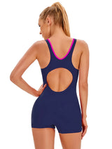 2023 Patchwork Sport One Piece Swimsuit Plus Size Swimwear Women Professional Sport Bathing Suit Surfing Swimsuits Swimming Suit