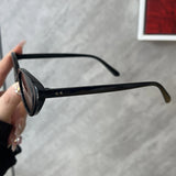 2pcs Retro Small Cat Eye Sunglasses for Women Men Rivet Design Fashion Triangle Sun Glasses Cute Style Multi Color Eyeglasses