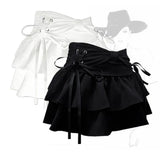 New Fashion Women Hot Girl Sweet Kawaii Bow Vintage Y2k Clothes American Streetwear Sexy Summer A-line Gothic Mini Denim Skirts