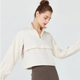 1PC Women's Long-Sleeve Fitted Athletic Jacket for Spring & Fall - Ideal for Running, Gym Workouts & Yoga