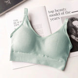 Women's Bra Tube Top Crop Top Female Seamless Back Outdoor Sports Underwear Bra For Women Cotton Female Bra Tops Brassiere
