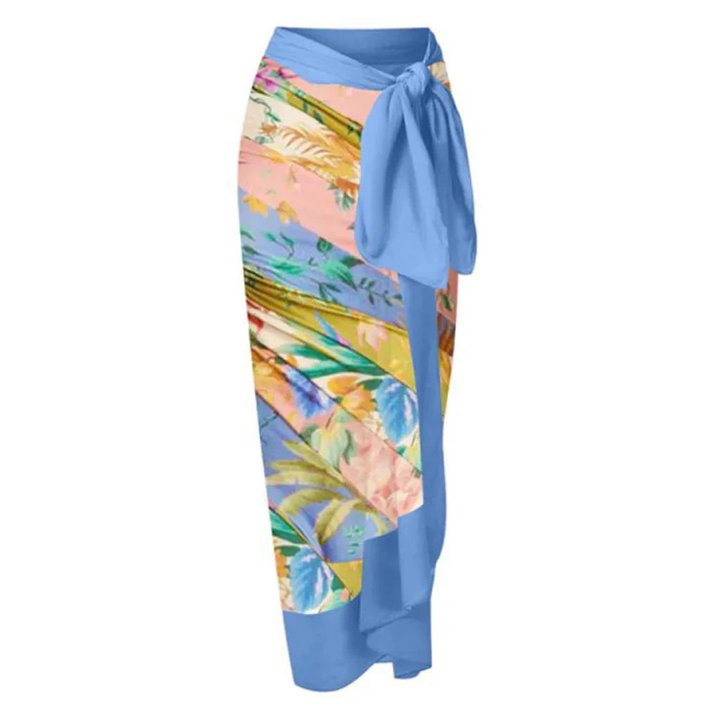 2026 New Sexy Print Retro Swimwear Beach Dress Cover Up Long Skirts Skirt Party Outfits Swimsuit Beachwear