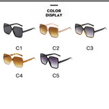 New Trend Full-frame Large Square Sunglasses Fashion Y2k Ladies Sunglasses
