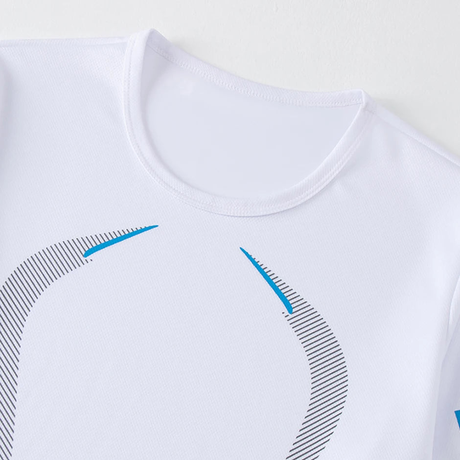 2 Pcs Men's Mesh Breathable Quick-drying Sports Suit Loose Plus Size Running Fitness Mountaineering Casual Short-sleeved Shorts