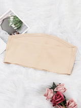 Women's Strapless No Padding Seamless Front Button Bra Comfortable Smooth Underwear