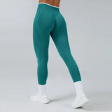 Women Seamless Sports Yoga Fitness Cycling Elastic Gym Running Sports Pants Ignite Sculpt Scrunch Workout High Waisted Leggings