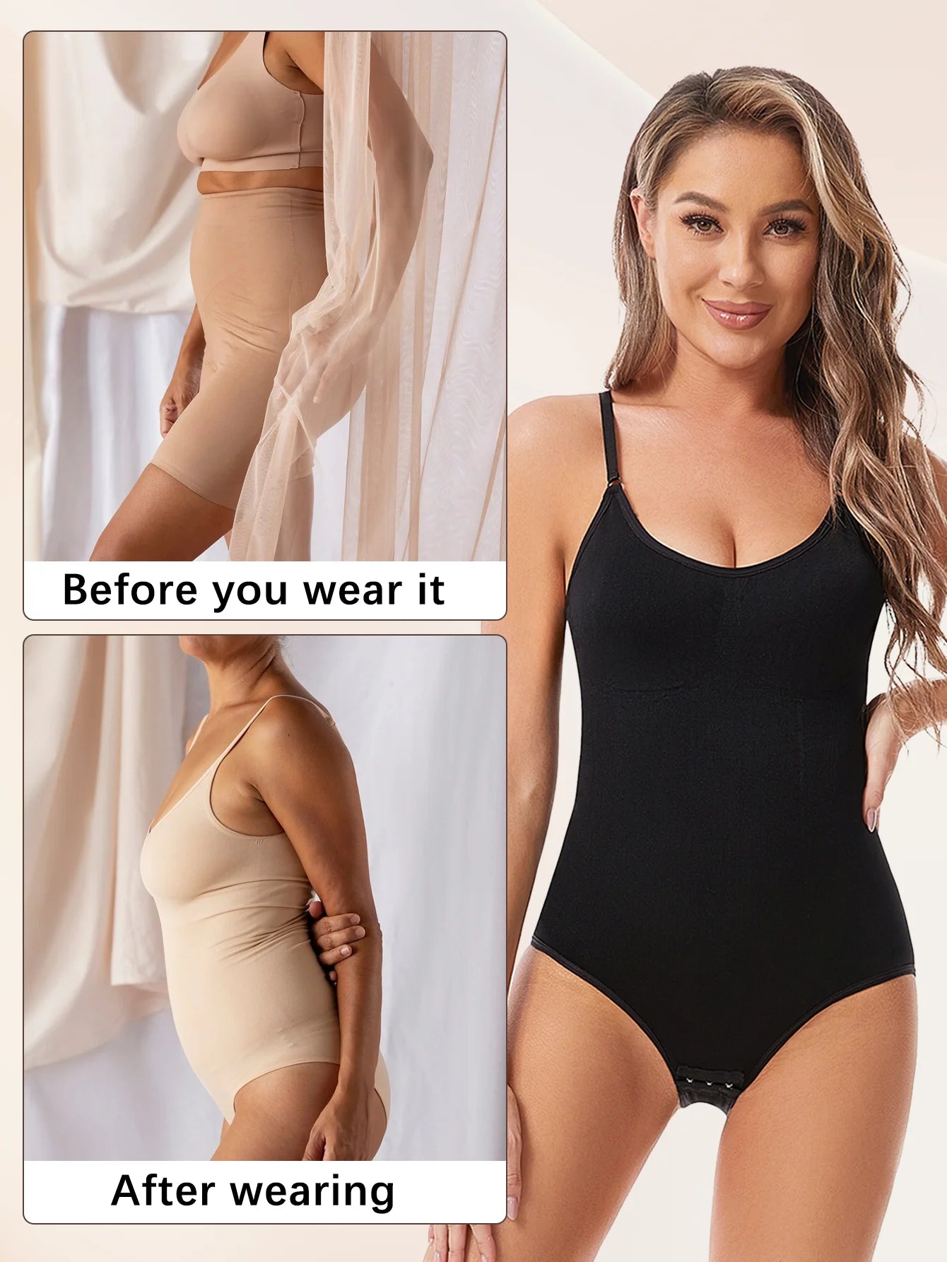 Drop Shipping Women Sexy Shapewear Seamless Slimming Butt Lifter Shaper Smooth Out Bodysuit Open Crotch High Elastic Body Suits