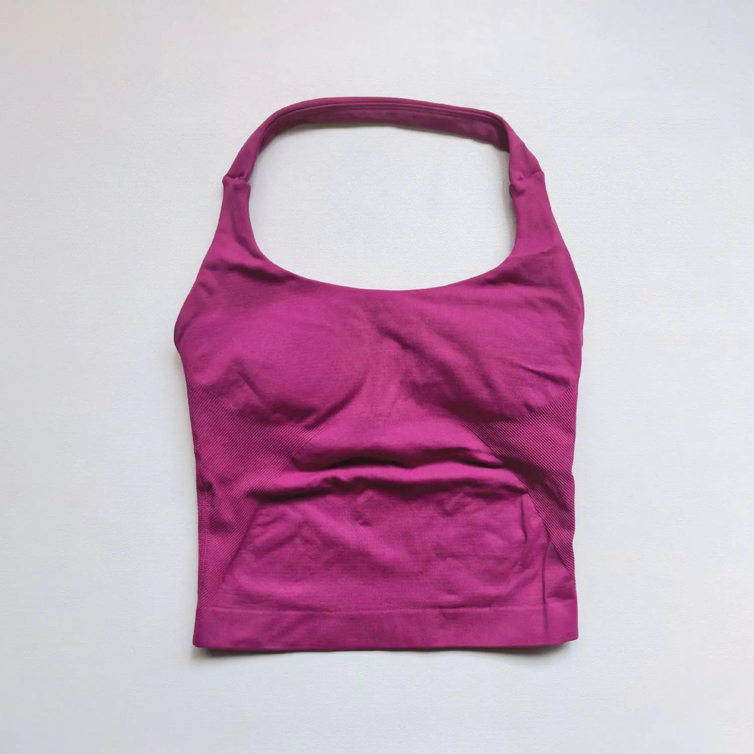 NCLAGEN Gym Halter Top Woman Longline Strappy Tank Padded Yoga Clothing Fitness Workout Running Activewear Pilates Clothes