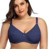 Beauwear Women Underwire Plus Size Bras Full Coverage Non Padded Brassiere Minimizer Underwear 36-52 D E F Color Black Nude BH