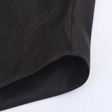 Autumn new European and American style hooded long sleeved lapel jacket single breasted trench coat short jacket