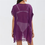 Women Beach Cover Up Lace Hollow Crochet Swimsuit Beach Dress Women 2025 Summer Cover-Ups Bathing Suit Ladies Beach Wear Tunic