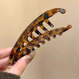 1/3 Pcs Tortoiseshell Banana Hair Clip Fish Shaped Hairpin Women Hairgrips Twist Clamp Ponytail Barrettes Hair Accessories Set M