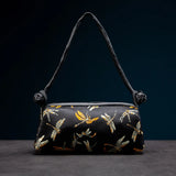Fashion Shoulder Bag Women Handbag Luxury Embroidered Silk Bag Female Purse Small Cute Cosplay Cheongsam Flower Satin Tote Bag