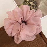 1/3/5pcs Large Mesh Hair Rope for Women Simple Fashiona Girl Hair Tie Hair Ring Simplicity High Ponytail Scrunchie