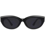 Vintage Cat Eye Sunglasses for Women Elliptic Square Oval Fashion Shades Trendy Female Outdoor Eyewear
