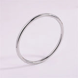 1 PCs Light Luxury Temperament Stainless Steel Gold And Silver Does Not Fade Simple Plain Face Bracelet