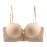 FINETOO Front Closure Sexy Push Up Bra Women Invisible Bras Underwear Lingerie For Female Brassiere Strapless Seamless Bralette
