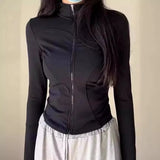 NEW Summer Women's Stand Collar Yoga Sun Protection Jacket, Anti-UV Slim Lightweight Sun Shirt for Outdoor Sports & Daily Wear