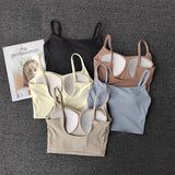 High-end Sports Bra Gym Camisole Fixed Pad Push-up Sports Underwear Women's Strapless Beauty Back Training Fitness Bra Yoga Bra