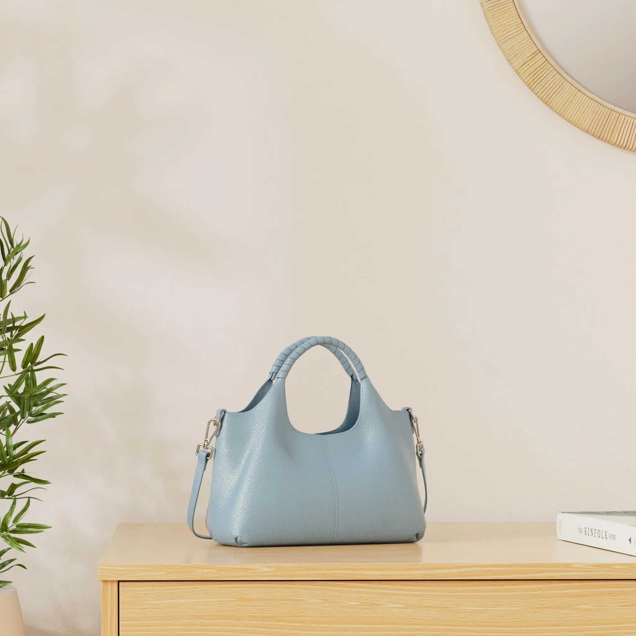 Genuine Leather Shoulder Bags and Quiet Luxury Handbags for Women Purses Designer Cross Body Hobo Medium Size Tote Bags