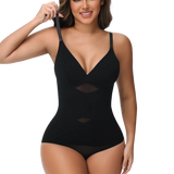 Women Cross Tummy Control Shapewear Sexy Mesh Slimming Waist Briefs Bodysuit Thin Breast Cup Body Shaper Butt Lifter Smooth Body