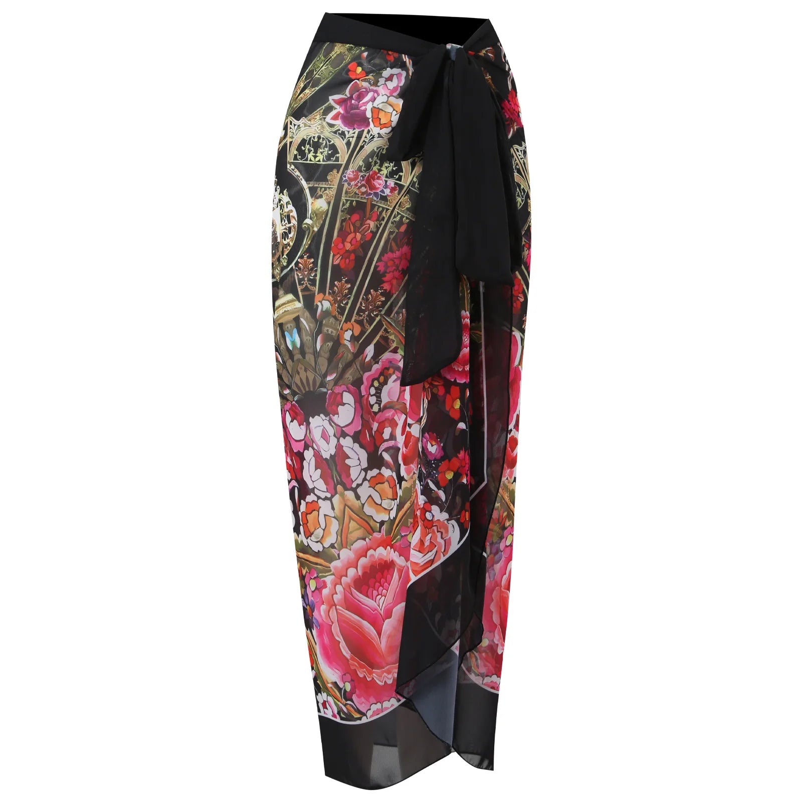2026 New Sexy Print Retro Swimwear Beach Dress Cover Up Long Skirts Skirt Party Outfits Swimsuit Beachwear