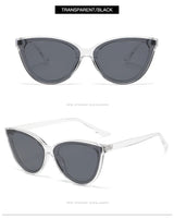 Large Frame Cat Eye Sunglasses Women New Retro Minimalist Style Gradient Sun Glasses High Quality Eyeglasses UV400
