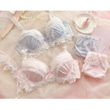 Teen Favorite! MOYISU Japanese Sweet Lolita Bra Set G Cup Heavy Steel Ring Support Heavy Lace Thin Cup Pure Sexy Large Bust CA