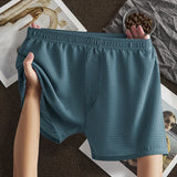 Mens Aro Pants Ice Silk Cool-Feeling Loose Breathable Boxer Briefs Men Seamless Boxer Shorts Male Underwear Man Pajama Pants