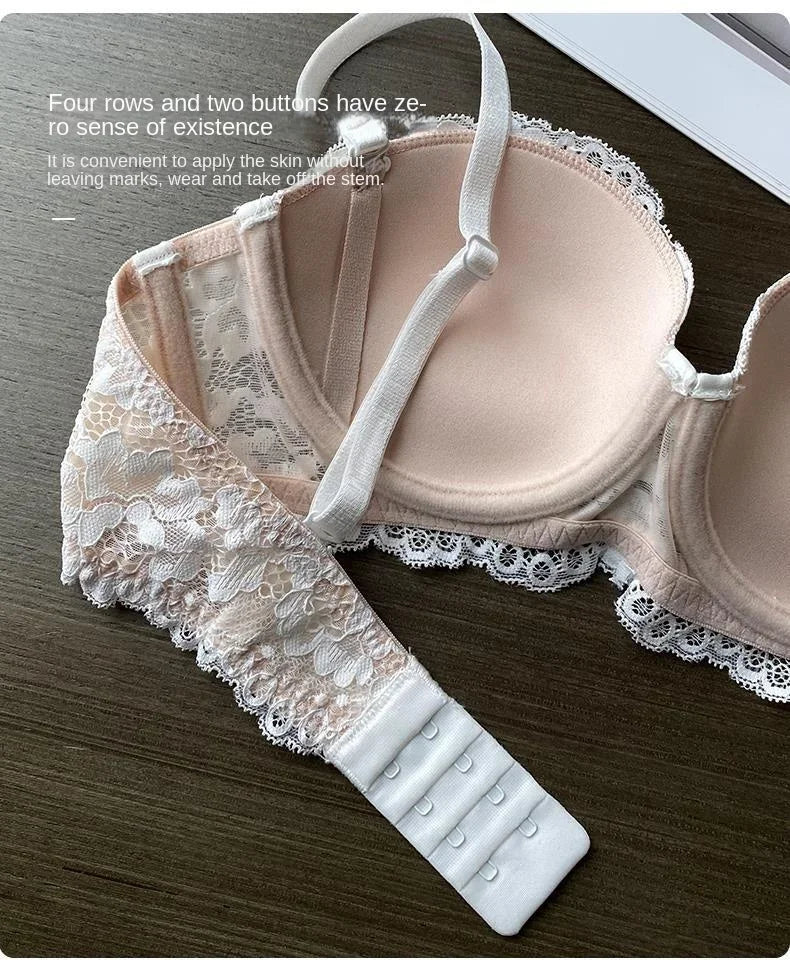 Women 1/2 Cup Lace Bra Sexy Floral Underwire Underwear Ladies Push Up Bras Female Comfortable Bra Half Cup Brassiere Lingerie