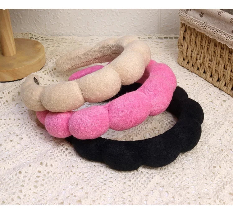 Fashion Sponge Headband For Women Hair Accessories Multifunction Head Band For Face Washing Makeup Removal Shower Hair Band