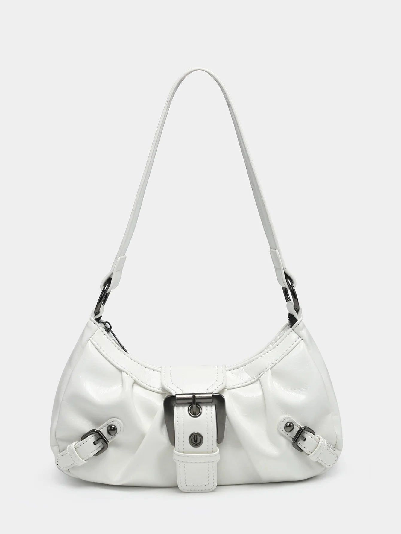 2024 spring hot selling Maillard style retro style small bag spicy girl Y2K wasteland style vintage leather shoulder armpit bag