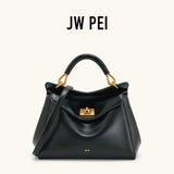 JW PEI Lucia Top-Handle Bag Luxury Designer Crossbody Shoulder Bag for Women Elegant Turn Lock Vegan Leather Messenger Purse